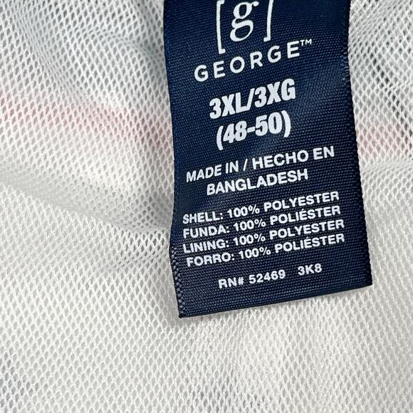 Patriotic Stars and Stripes Swim Trunks Men 3XL 48-50 Above The Knee 6" Inseam - Picture 6 of 11